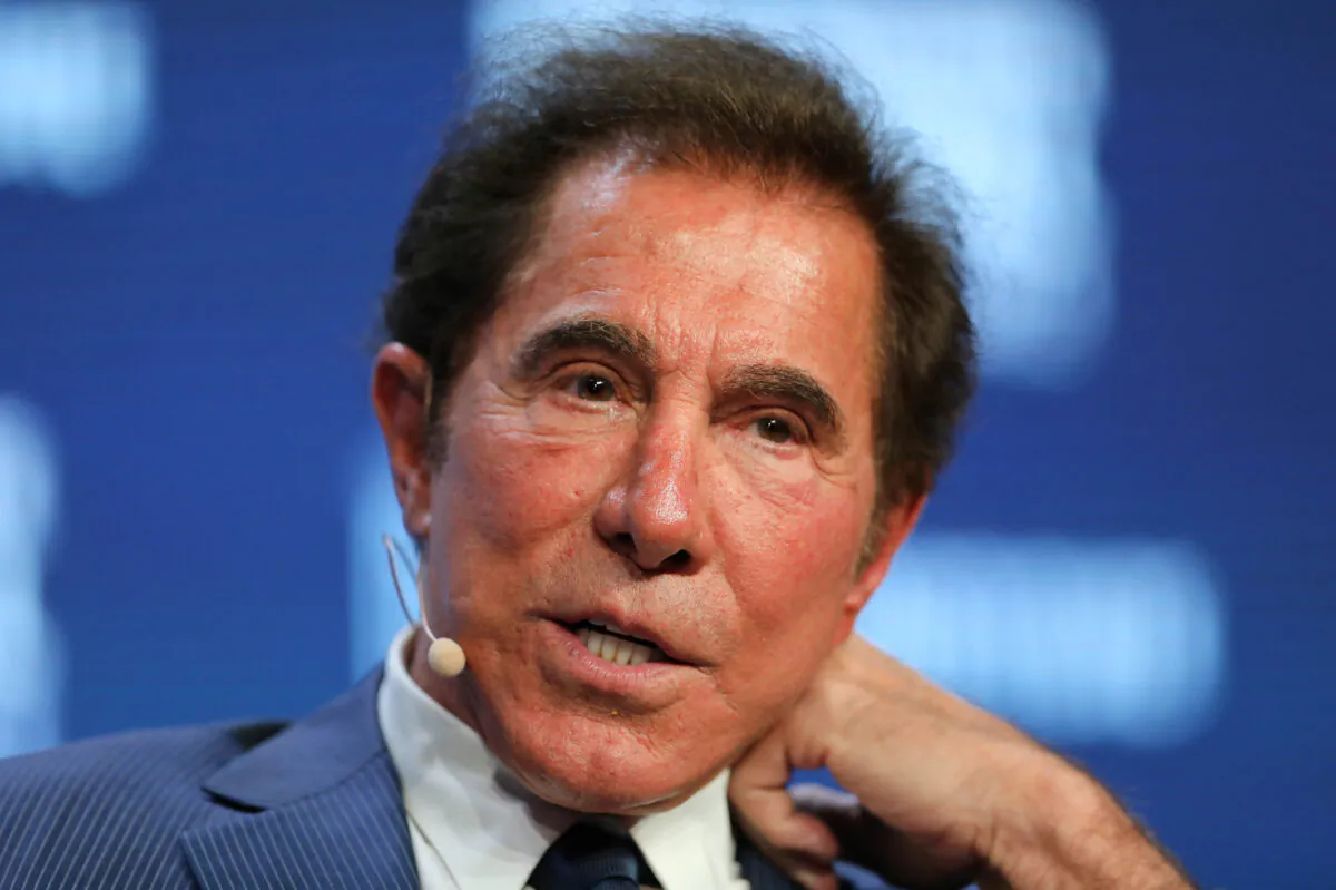 Steve Wynn, Chairman and CEO of Wynn Resorts, speaks during the Milken Institute Global Conference in Beverly Hills, Calif., on May 3, 2017. (Mike Blake/Reuters)