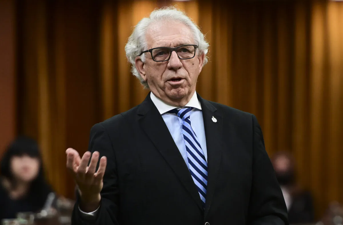 Conservative member of Parliament Larry Maguire rises during question period in the House of Commons on Parliament Hill in Ottawa on June 11, 2021. (The Canadian Press/Sean Kilpatrick)