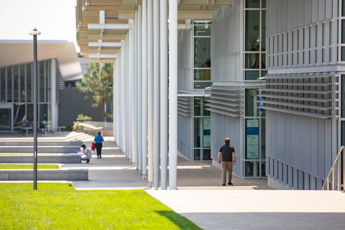 Newport Beach Civic Center in Newport Beach, Calif., on Aug. 25, 2021. (John Fredricks/The Epoch Times)