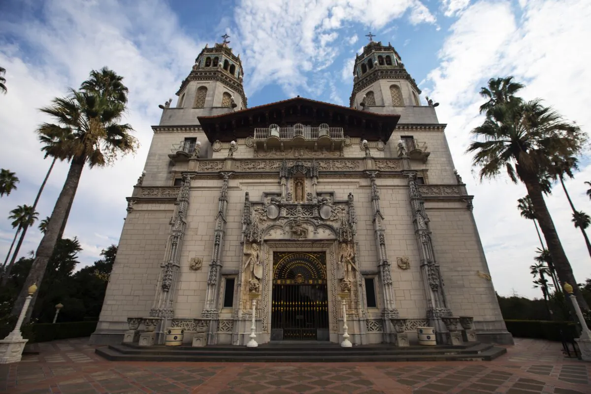 Hearst Castle in San Simeon, California, here in October 2020, reopened on May 11, 2022, welcoming back guests after a two-year closure due to COVID-19 and road repairs. (Francine Orr/Los Angeles Times/TNS)