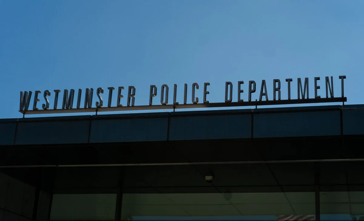 Westminster Police Department in Westminster, Calif., on May 10, 2022. (John Fredricks/The Epoch Times)