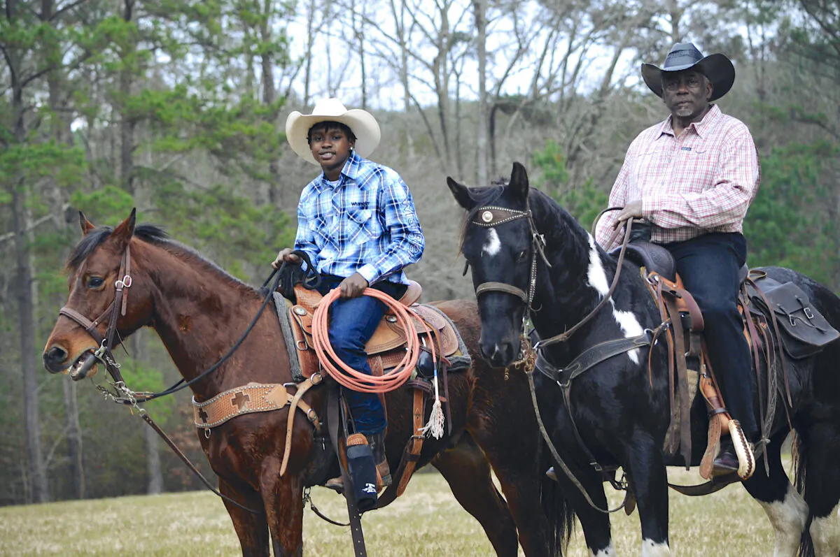 13-year-old Rodney
Howard enjoys
riding and training
with Grandpa Ronald
every day. (Karim Shamsi-Basha for American Essence)