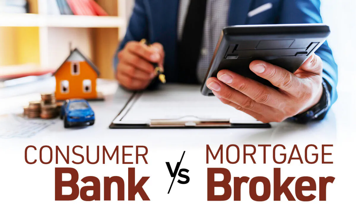 Both consumer banks and mortgage brokers offer real estate loans. You should compare the offers and choose the right one for you. 