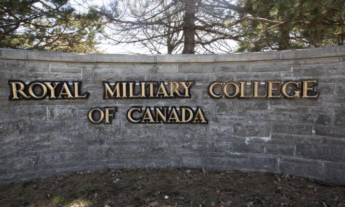 Royal Military College is shown in Kingston, Ontario on April 29, 2022. (The Canadian Press/Lars Hagberg)