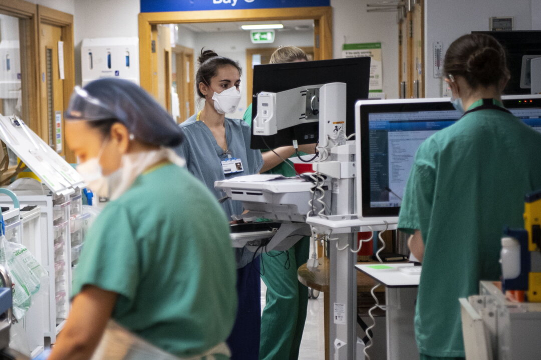 An undated image of an unidentified hospital in the United Kingdom. (Victoria Jones/PA)