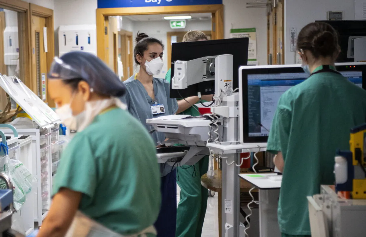 A hospital in the United Kingdom in an undated file photo. (Victoria Jones/PA)