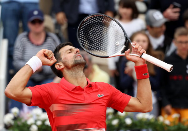 Djokovic celebrates