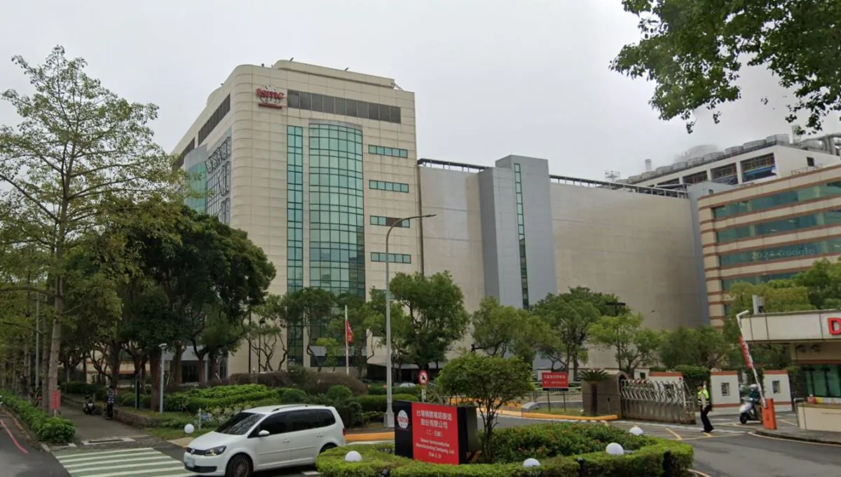 Taiwan Semiconductor Manufacturing Company building in Taiwan on December 2021. (Google Maps/Screenshot via The Epoch Times)