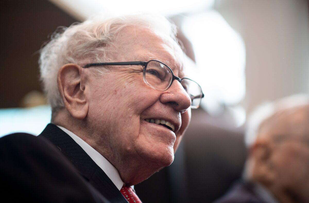 Warren Buffett, CEO of Berkshire Hathaway attends the annual Berkshire shareholders meeting in Omaha, Nebraska on May 3, 2019. (JOHANNES EISELE/AFP via Getty Images)