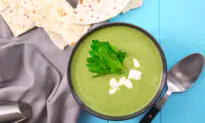 Creamy Salmon Soup With Greens