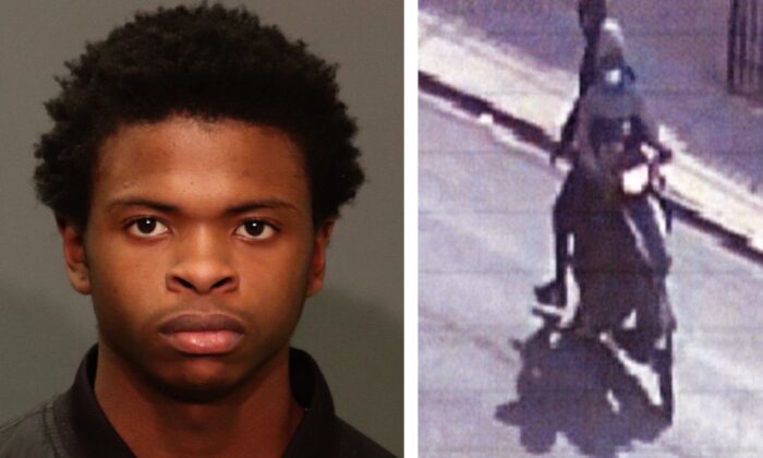 (L): Omar Bojang, an 18-year-old known gang member wanted for murder; (R): Bojang and Matthew Godwin driving on a scooter in a Bronx, New York City area. (Courtesy of New York Police Department)
