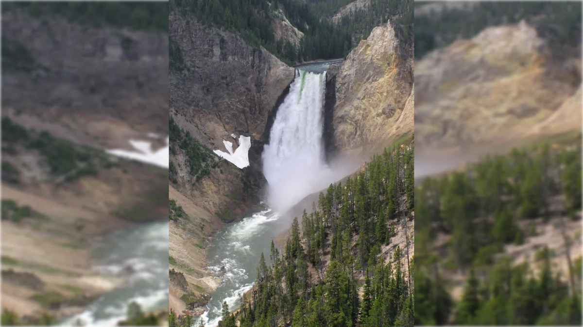 The lower part of Yellowstone Falls. Much of the novel is set in Yellowstone National Park, Wyoming. (Scott Catron/CC BY 2.5) 