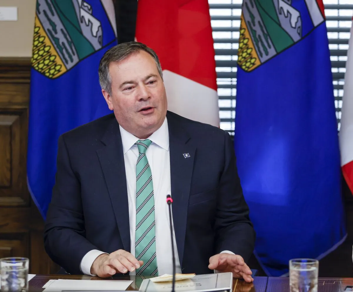 Alberta Premier Jason Kenney is shown in Calgary, Alta., on May 20, 2022. (The Canadian Press/Jeff McIntosh)