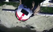 Man Stranded on California Cliff Lifted to Safety