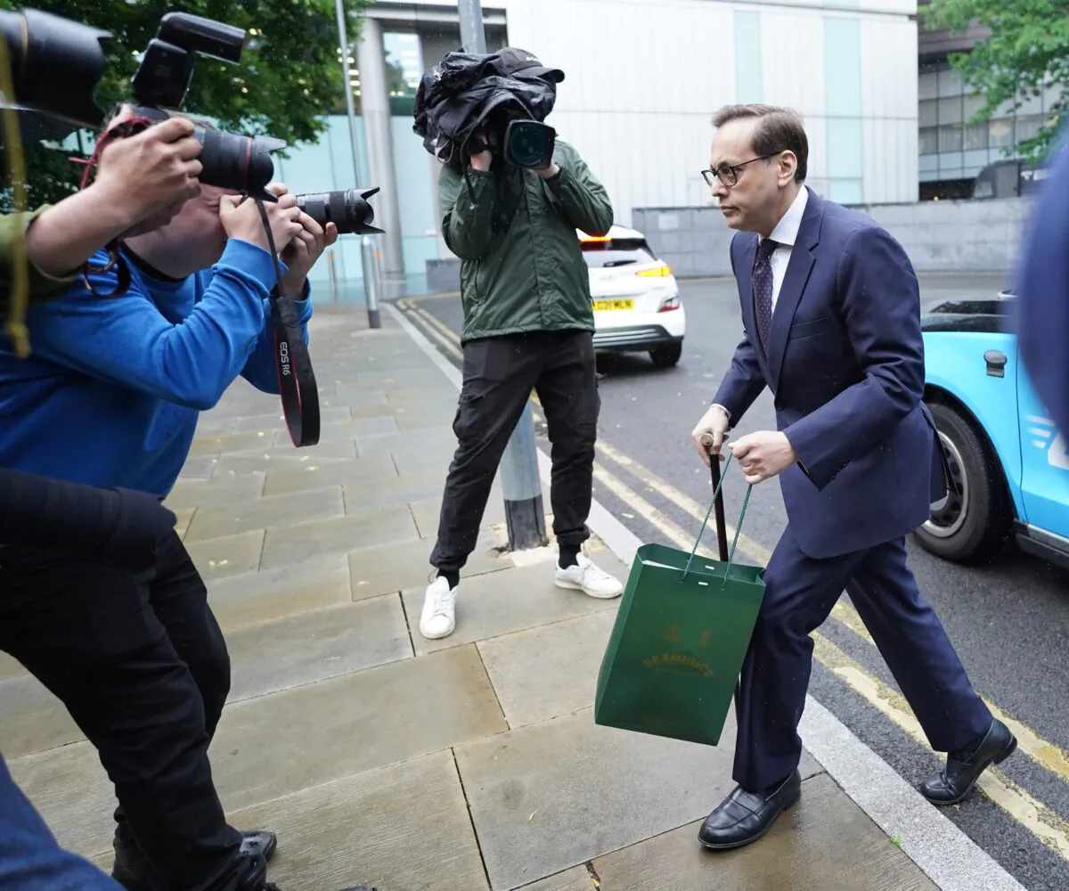Former MP Imran Ahmad Khan, convicted of sexually assaulting a 15-year-old boy, arrives at Southwark Crown Court in London on May 23, 2022. (PA)