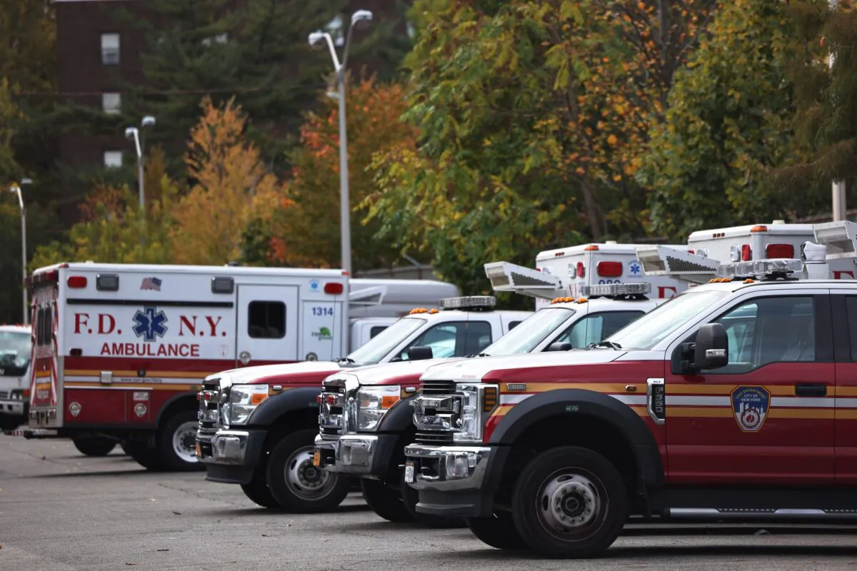 FDNY ambulance trucks in a file photo. (Michael M. Santiago/Getty Images)