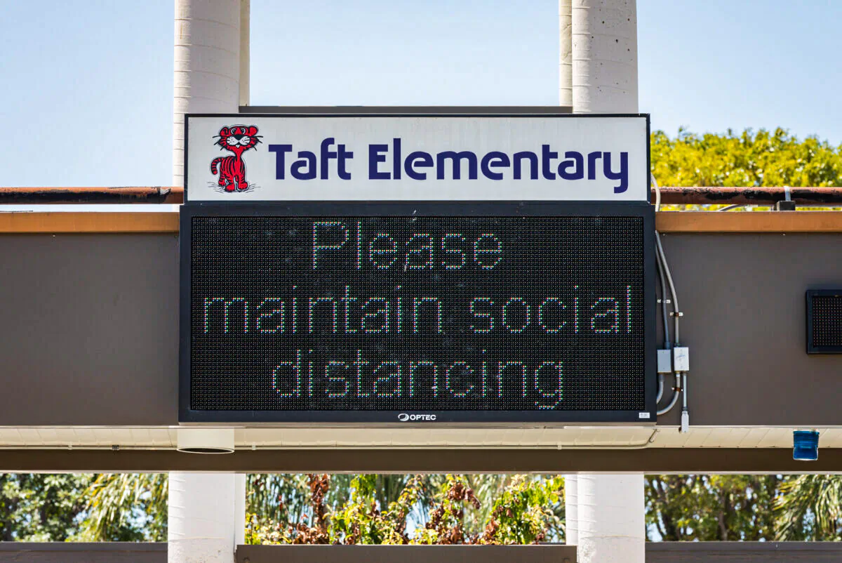 Taft Elementary School is seen on July 13, 2020. (John Fredricks/The Epoch Times)