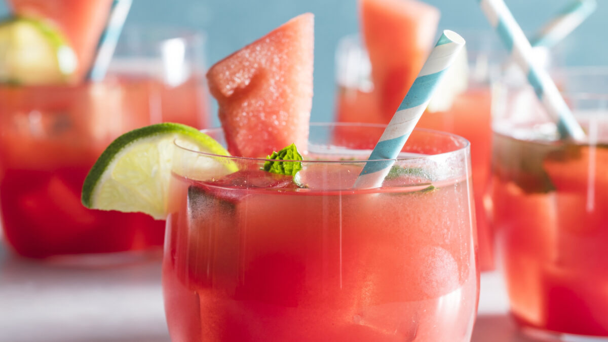 Our agua fresca, or “fresh water,” is packed with fresh watermelon juice, tart lime juice, and a touch of honey.(Ashley Moore)