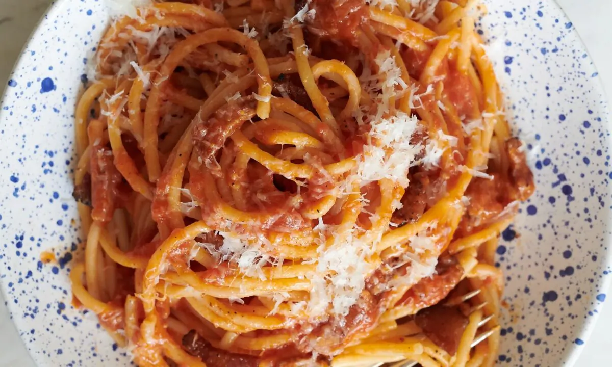 Bucatini All’Amatriciana Is Destined to Be Your New Favorite Weeknight Pasta