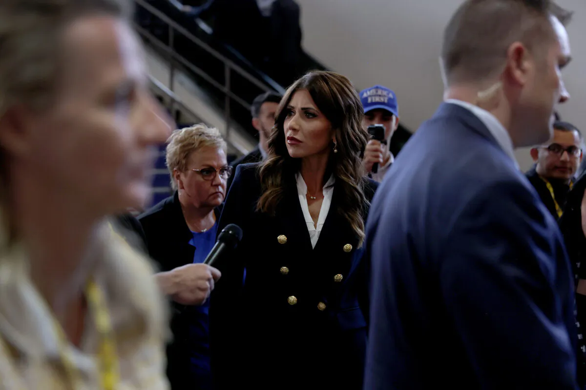 ORLANDO, FLORIDA - FEBRUARY 25: South Dakota Gov. Kristi Noem attends the Conservative Political Action Conference (CPAC) at The Rosen Shingle Creek on February 25, 2022 in Orlando, Florida. CPAC, which began in 1974, is an annual political conference attended by conservative activists and elected officials. (Photo by Joe Raedle/Getty Images)