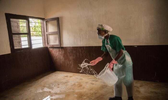 A treatment room at a monkeypox quarantine area in Zomea Kaka, in the Central African Republic, on Oct. 18, 2018. (Charles Bouessel/AFP via Getty Images)