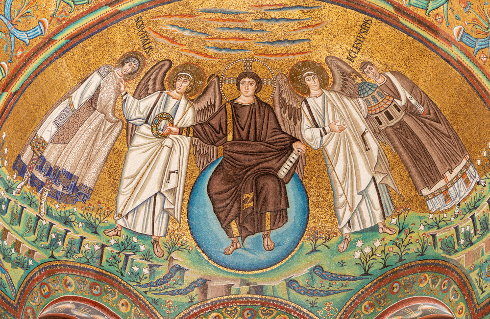 Ravenna,,Italy,-,January,28,,2020:,The,Mosaic,Of,Jesus