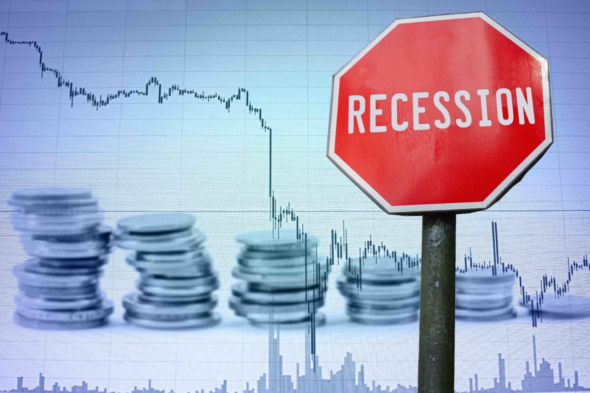 The U.S. economy shows recessionary signs and if not already in recession is likely to go into one relatively soon. (Maria Vonotna/Shutterstock)