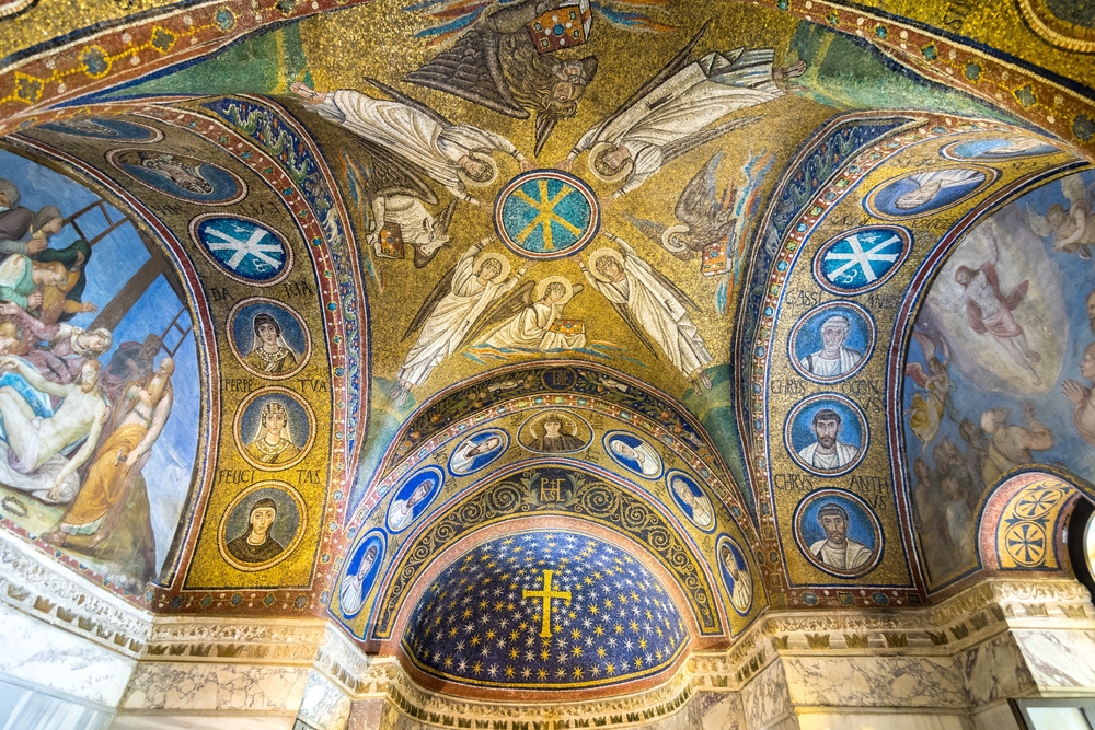Ravenna,,Italy,-,November,1,2021:,Mosaics,Of,The,Chapel