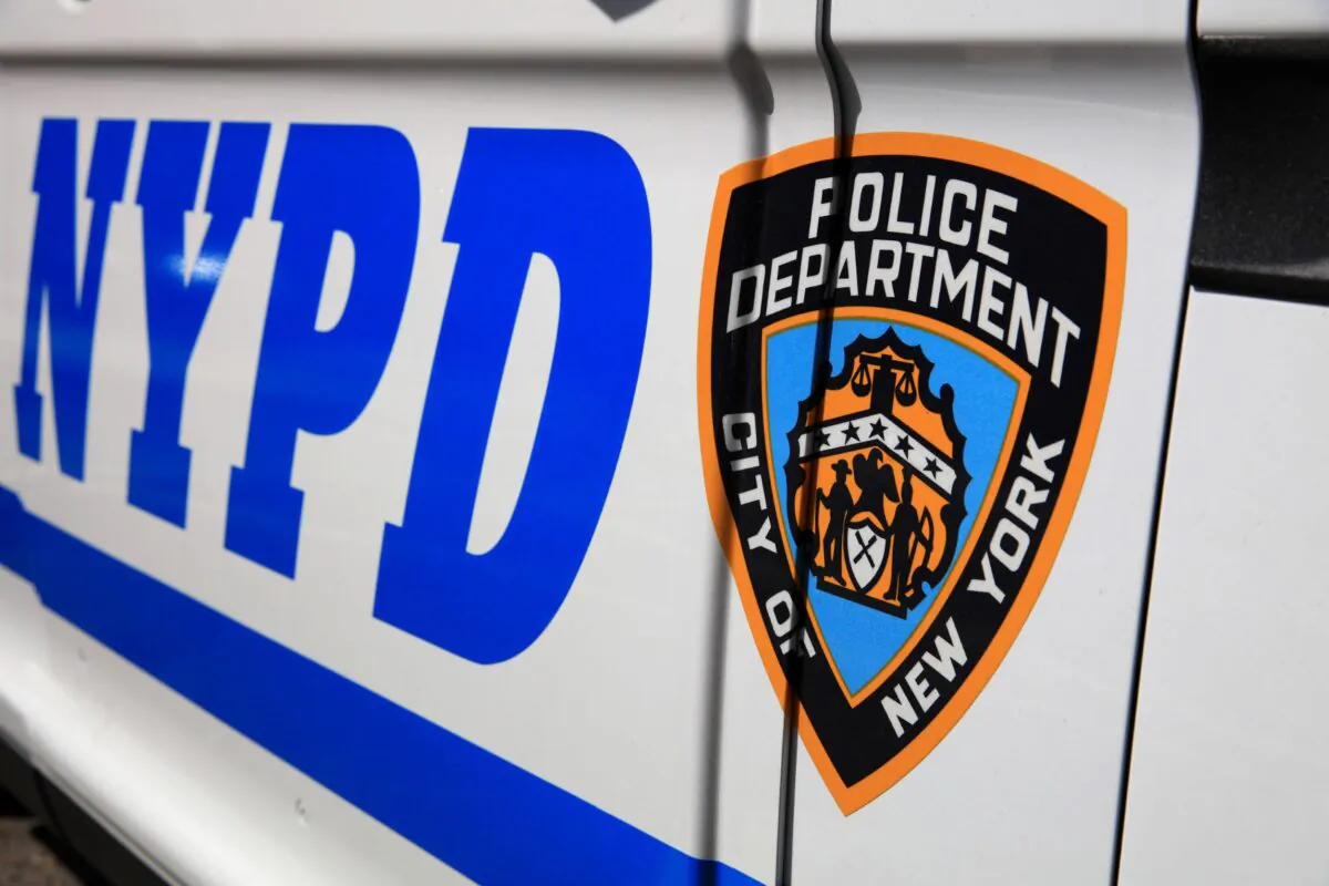 The side of a police patrol car in New York in this undated photo. (Bernhard Richter/Dreamstime/TNS)