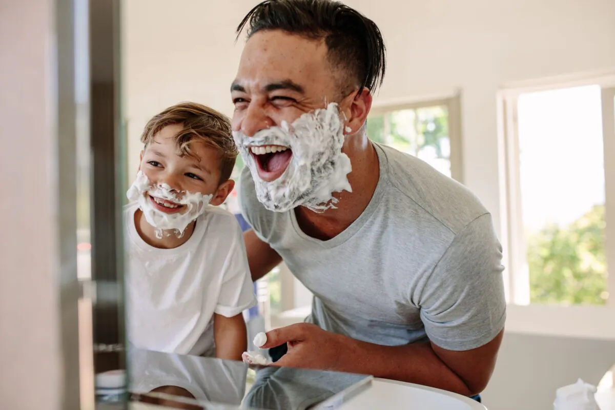 Let shaving cream sit for 2-3 minutes before shaving. (Jacob Lund/Shutterstock)