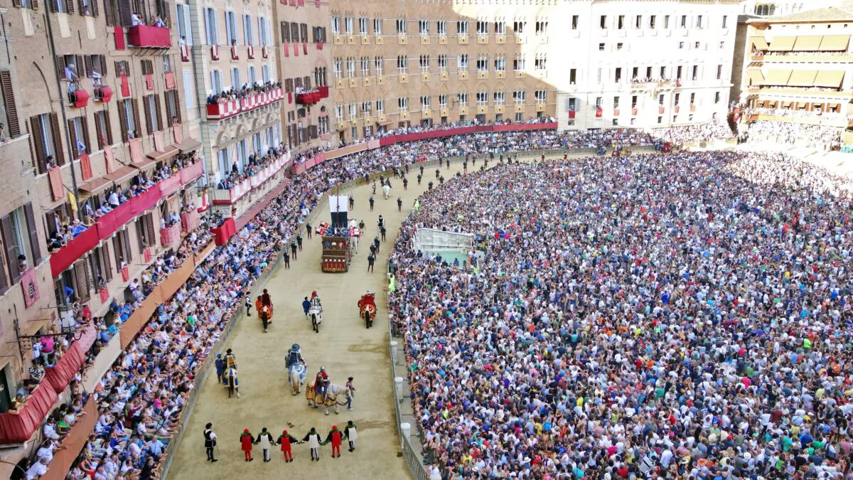 Pageantry and people at Siena’s Palio. (Rick Steves, Rick Steves' Europe)