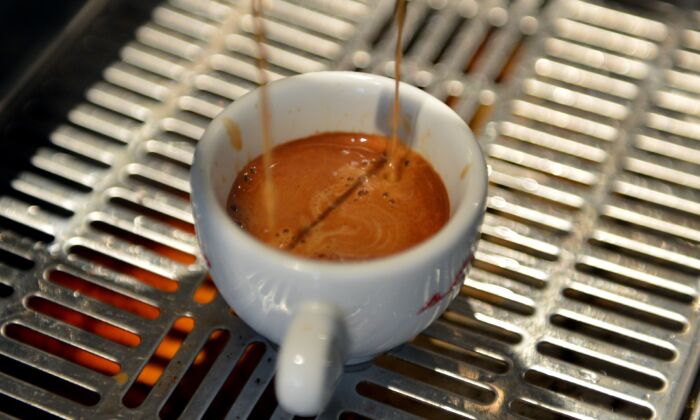 Espresso being made at the Everyman Expresso coffee house in the Soho section of New York on July 31, 2012. (Stan Honda/AFP via Getty Images)