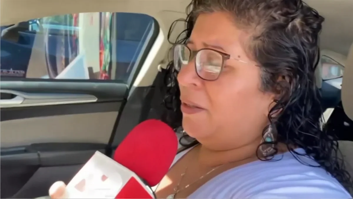 Adriana Martínez Reyes, mother of Texas school shooter Salvador Ramos, in an interview with Spanish-language TV station Televisa in Uvalde, Texas, on May 25, 2022. (Noticieros Televisa via AP/Screenshot via The Epoch Times)