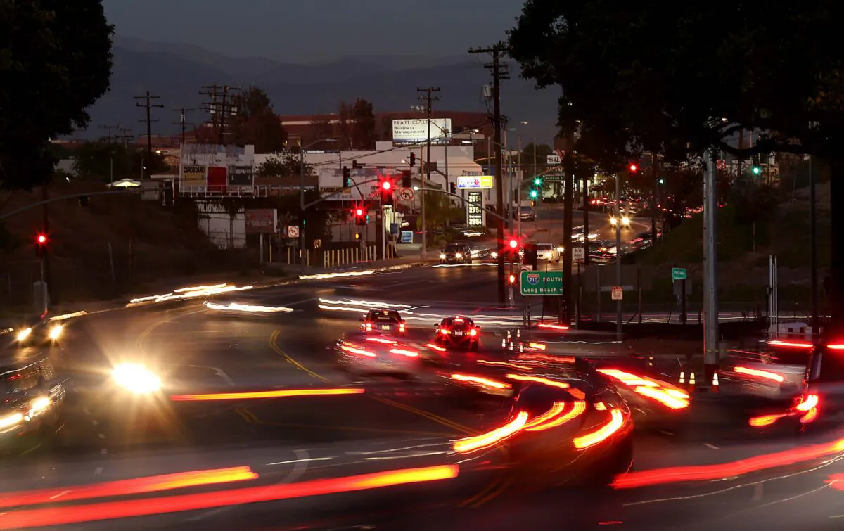 The 710 Freeway intersects with Valley Boulevard at its northern terminus in Alhambra, Calif., in a file image. (Luis Sinco/Los Angeles Times/TNS)