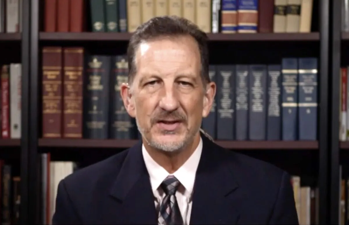 Erich Pratt, Senior Vice President for Gun Owners of America, in an interview on NTD's Capitol Report, on May 28, 2022. (NTD/Screenshot via The Epoch Times)