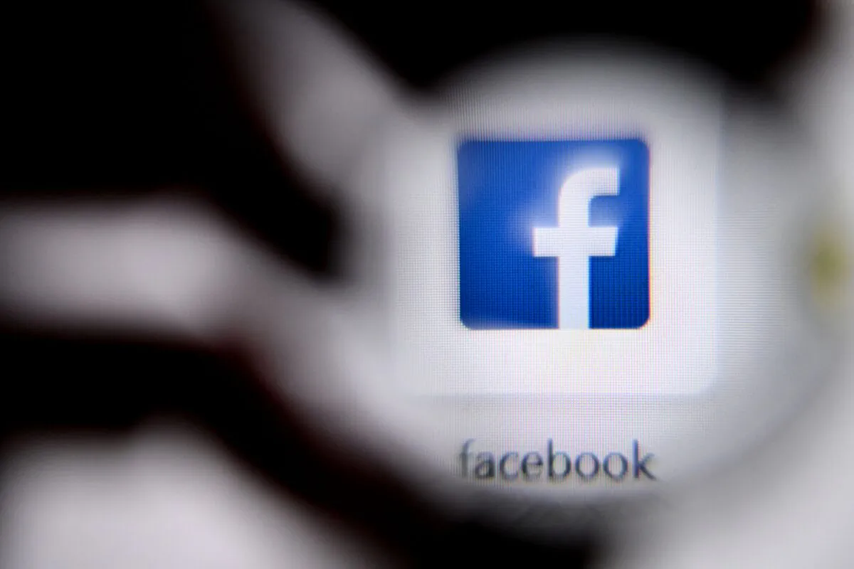 The online social media and social networking service Facebook's logo on a laptop screen in Moscow, on Oct. 12, 2021. (Kirill Kudryavtsev/AFP via Getty Images)