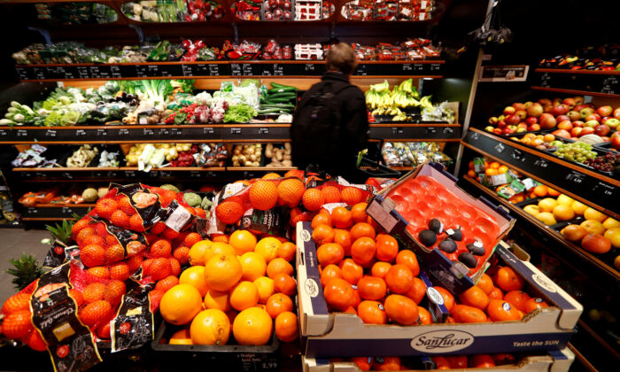Produce is pictured in a supermarket in Berlin, Germany, on March 17, 2020. (Fabrizio Bensch/File Photo/Reuters)
