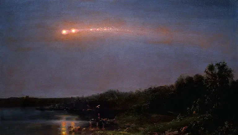 "The Meteor of 1860" by Frederick Edwin Church. (Public Domain)