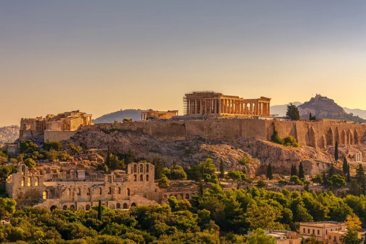 The Acropolis of Athens, with the Parthenon atop. (Constantinos Kollias / Unsplash)
