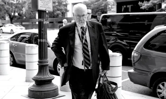 Special counsel John Durham arrives to federal court in Washington on May 16, 2022. (Evan Vucci/AP Photo)
