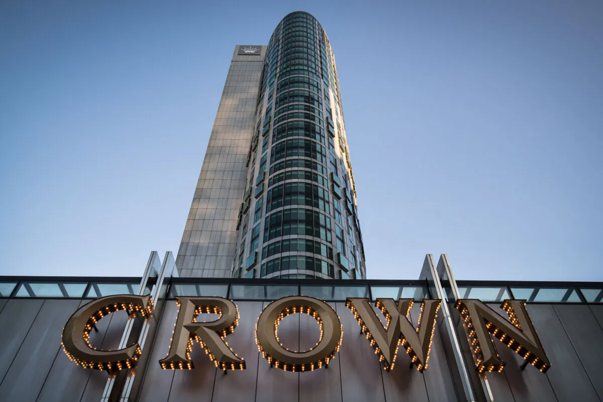 A general view of Crown Casino in Southbank in Melbourne, Australia, on Oct. 26, 2021. (Darrian Traynor/Getty Images)