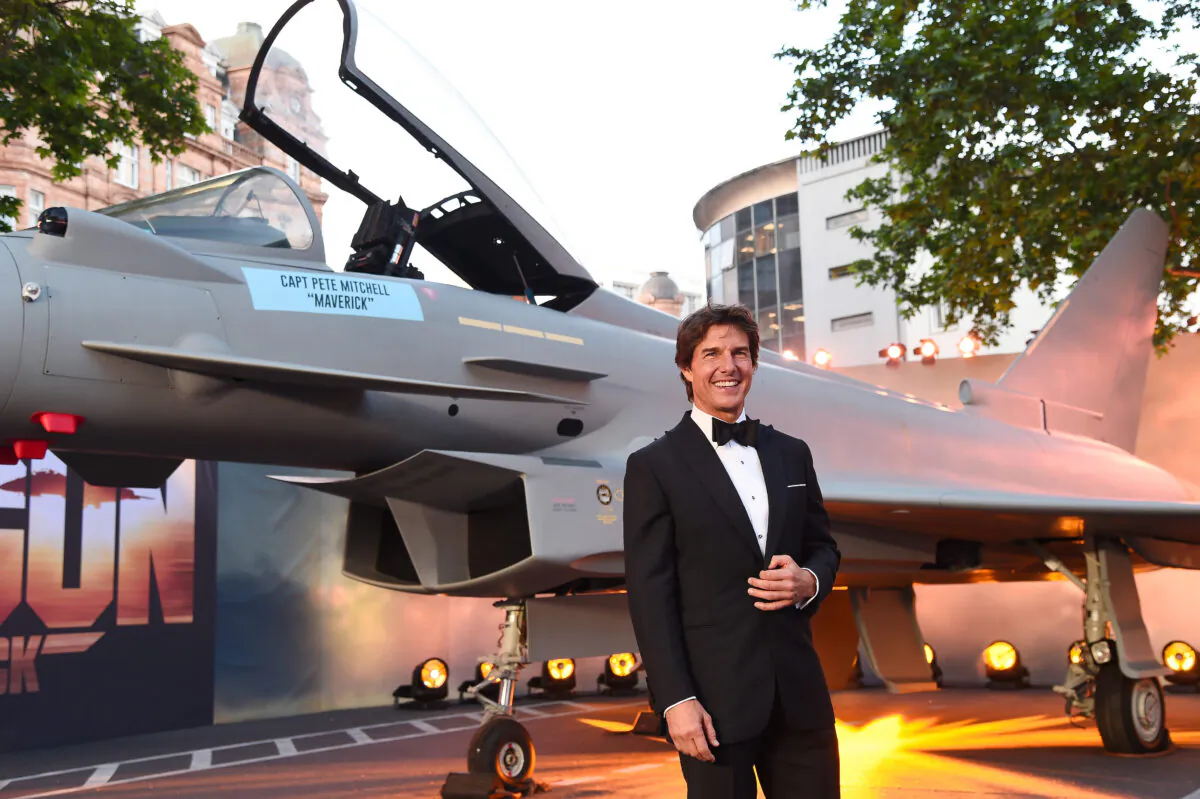 Tom Cruise attends the Royal Film Performance and UK Premiere of "Top Gun: Maverick" at Leicester Square in London on May 19, 2022. (Eamonn M. McCormack/Getty Images for Paramount Pictures)
