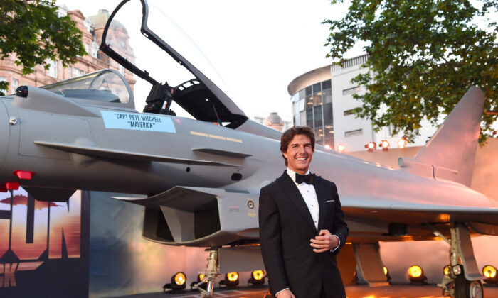 Tom Cruise attends the Royal Film Performance and UK Premiere of "Top Gun: Maverick" at Leicester Square in London on May 19, 2022. (Eamonn M. McCormack/Getty Images for Paramount Pictures)