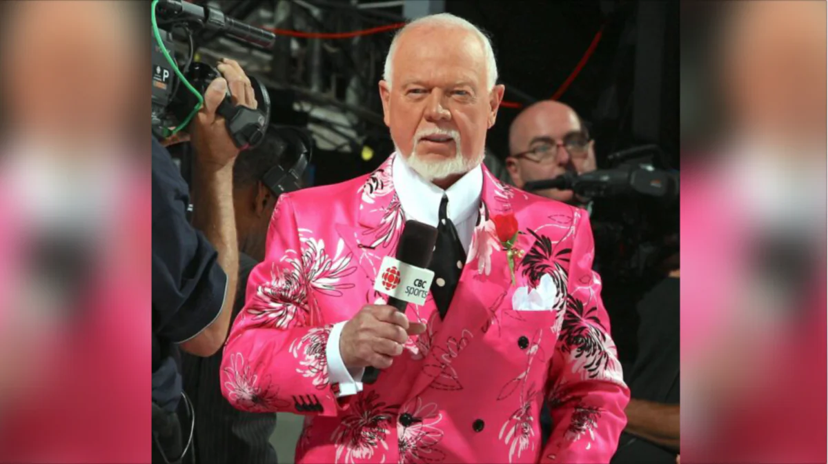 Hockey commentator Don Cherry reports prior to the Pittsburgh Penguins playing the Detroit Red Wings during Game Two of the 2009 Stanley Cup Finals at Joe Louis Arena, in Detroit, Michigan, on May 31, 2009. (Getty Images/ Jim McIsaac)