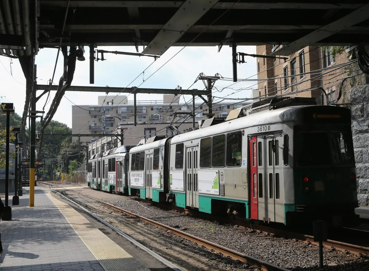Scenic view of the Green Line T line in Boston, on Oct. 5, 2012. (Bruce Bennett/Getty Images)