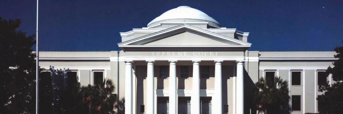 The Florida Supreme Court Building in Tallahassee in May 2022. (Courtesy, Florida Supreme Court)