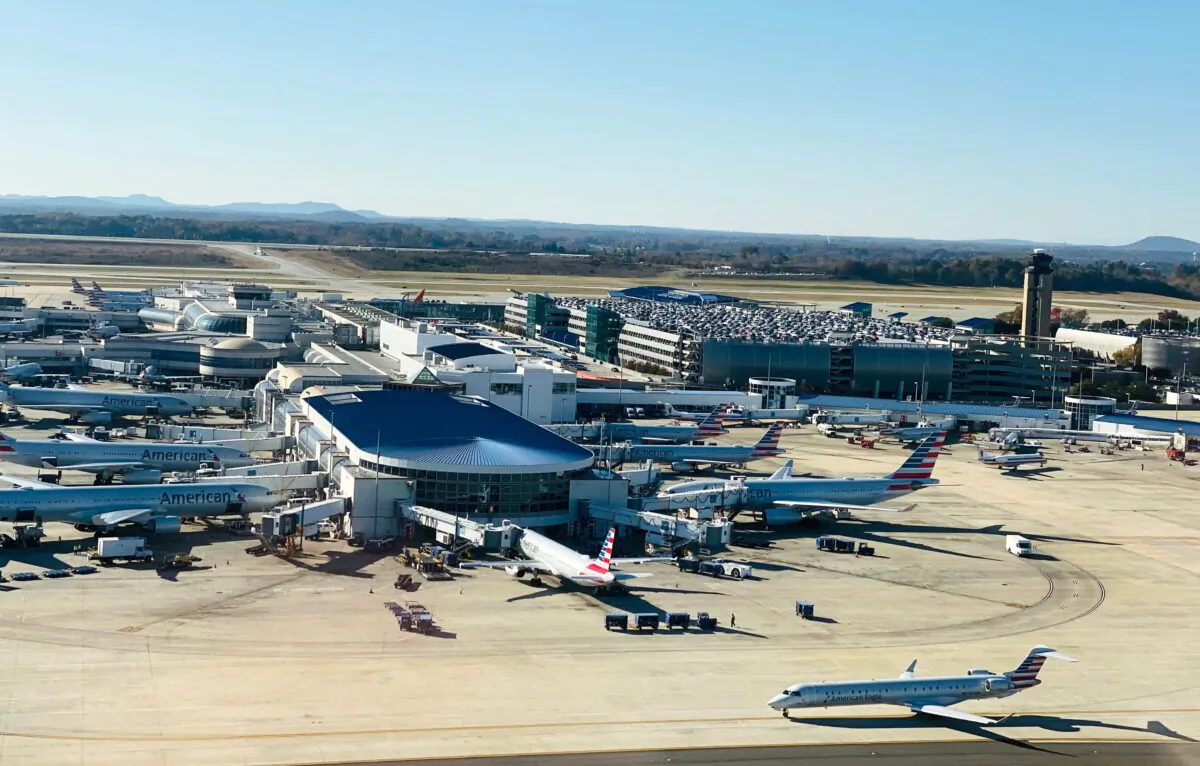 The Charlotte Douglas International Airport (CLT) in Charlotte, N.C., on Nov. 13, 2019. (Daniel Slim/AFP via Getty Images)