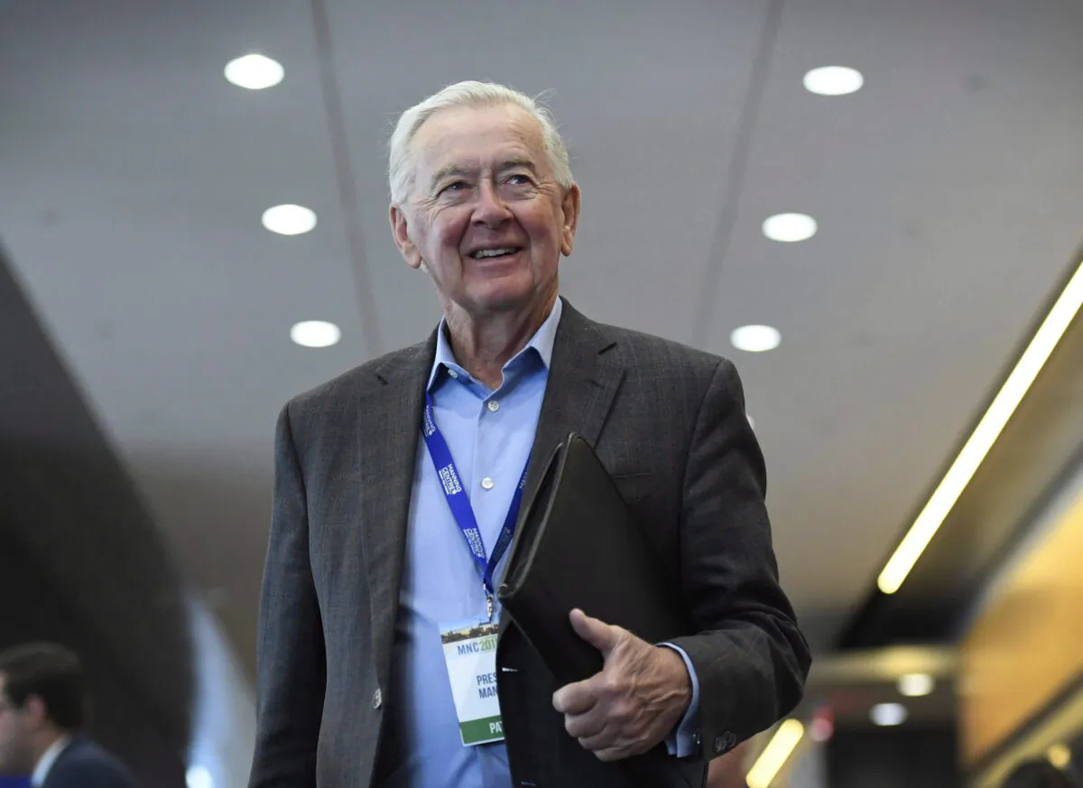 Former Reform Party leader Preston Manning at a conference in Ottawa on Feb. 9, 2018. (Justin Tang/The Canadian Press)