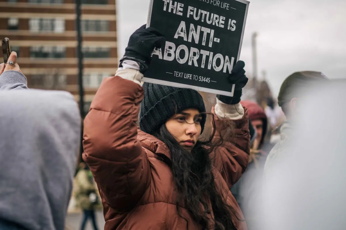 Pro-life demonstrators are seen at a rally in Dallas, Texas, on Jan. 15, 2022. (Brandon Bell/Getty Images)