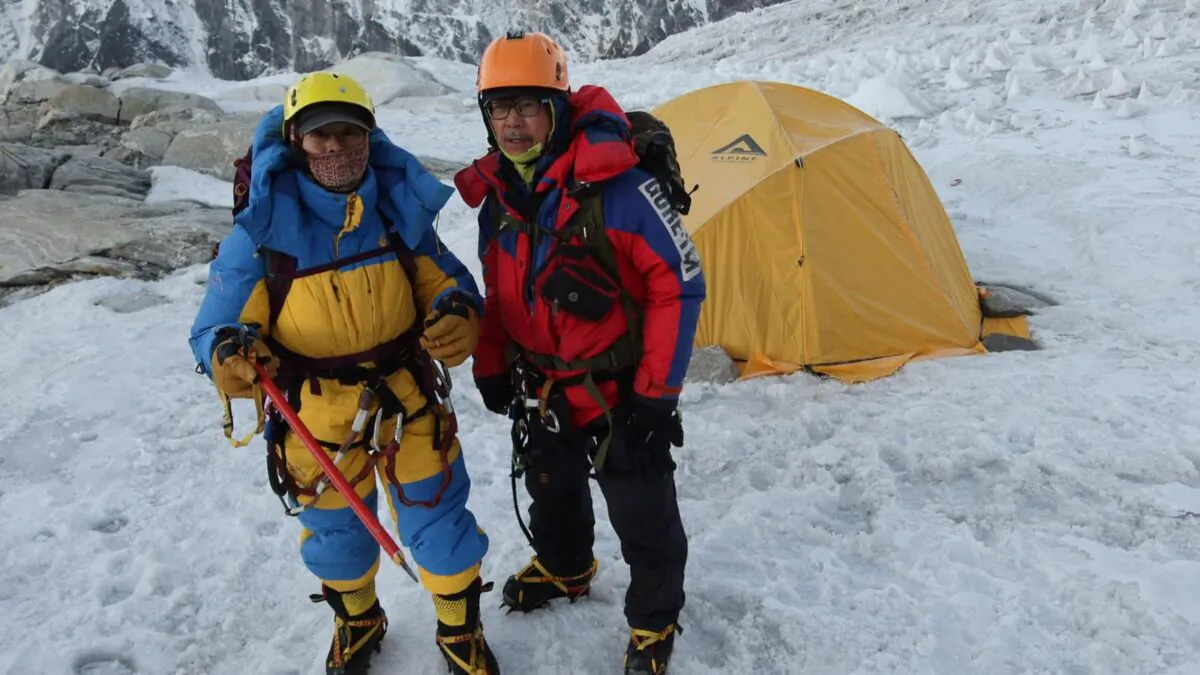 Hong Kong couple Wong Yim Leung, 69, and Ho Suk Chu (Stella), 65, set out to reach the summit of Mount Everest. (Courtesy of Wong Yim Leung)